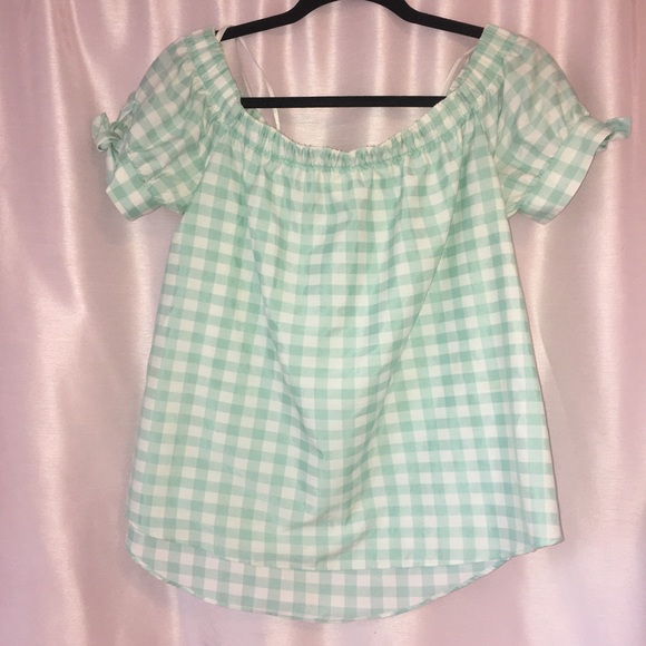 Charming Charlie Tops - Charming Charlie Gingham Blouse